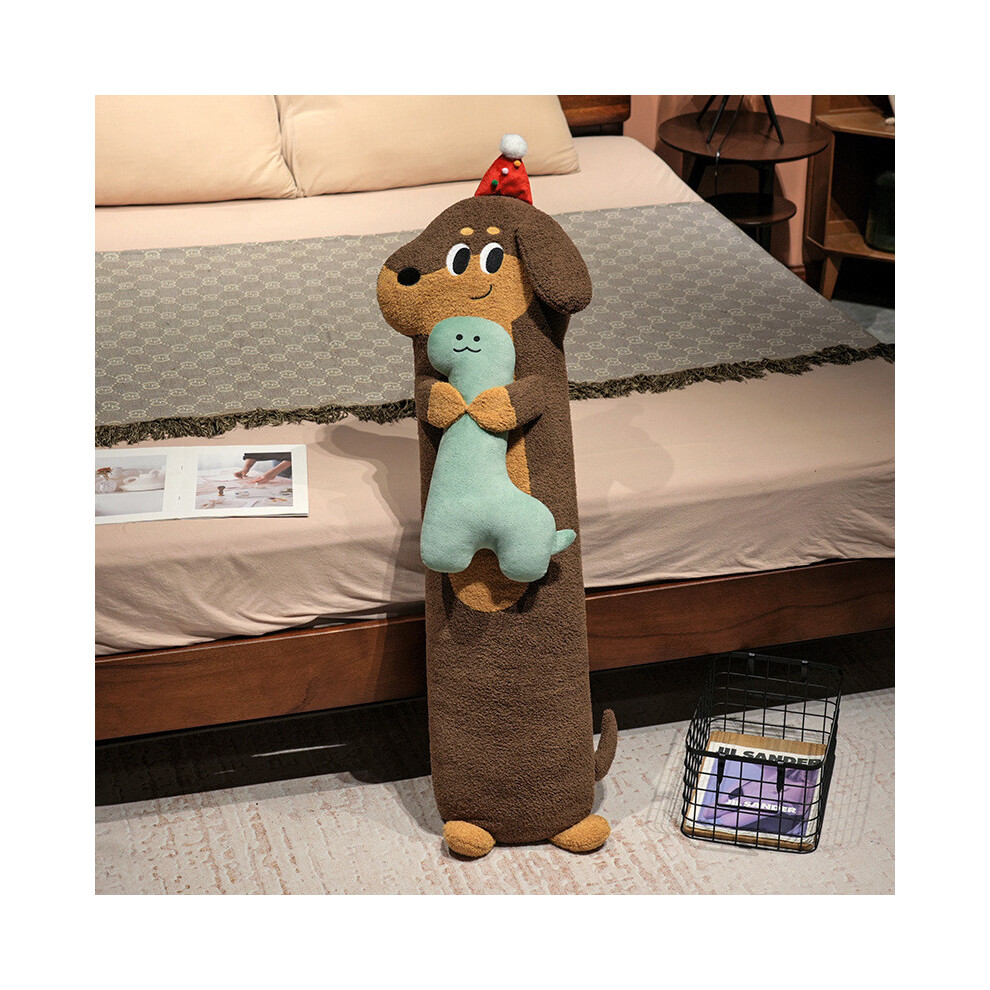 (Happy Dinosaur, 90cm) Cute Cartoon Long Dog Hugging Bear Dinosaur Cat Design Plush Sleep For Pillow-image-OPC-PHYCG5W-NEW