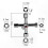 Zinc Alloy Utility Key for Cabinet and Electric Cupboard Access, Silver (1pc) 13
