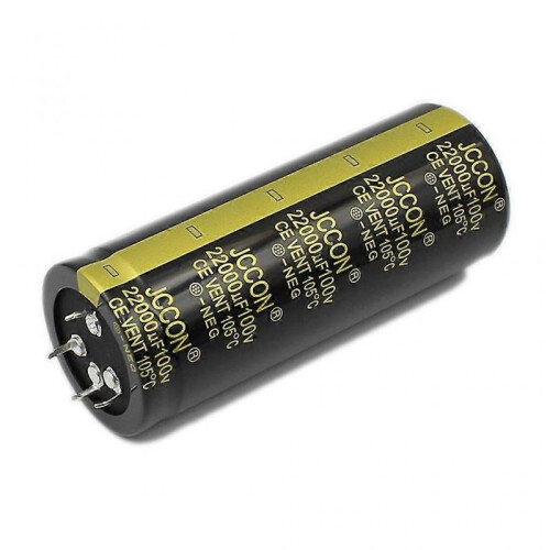 4Pin 100V 22000uF Aluminum Electrolytic Capacitor Amplifier Audio Capacitor 2025
