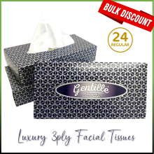 (Regular) Gentille Facial Tissues Box 24 Pk Luxury Soft
