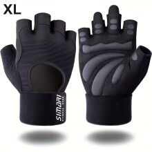 (XL) [Fitness Gloves] 1 Pair of Fitness Gloves with Wrist Wrap Support | Extra Fitness Grip, Full Palm Coverage