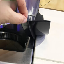 (Black, Length 63 Cm) Heat Resistant Adjustable Kitchen Stove Protector - Easy to Clean, Scratch Proof, and Install for a Safe Cooking Experience