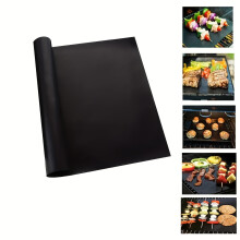 (Black, 1pc) Heavy Duty Non-Stick Oven Liner, Reusable Plastic Mat For Electric & Gas Oven Bottom, BBQ Grill Accessory, Essential For Party & Vacation