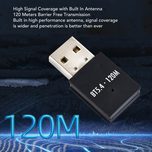 USB-Bluetooth-Adapter V5.4 120 m für Tastatur/Mäuse 2