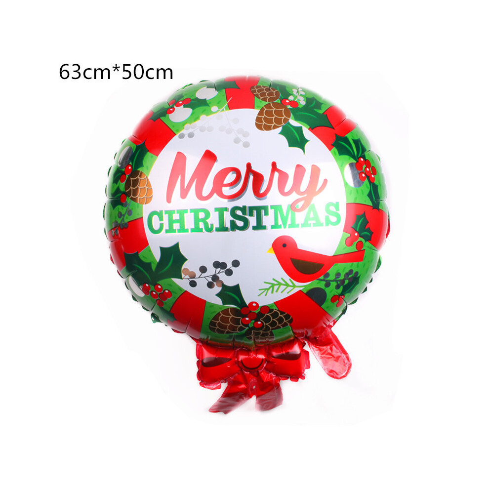 Yeepano (Y) New Santa Christmas Tree Aluminum Film Balloons Snowman Christmas Atmosphere Decorative Aluminum Film Balloons