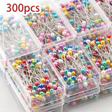 (300pcs color) 100pcs Colorful Handmade Positioning Pins for Sewing and Bedding Accessories
