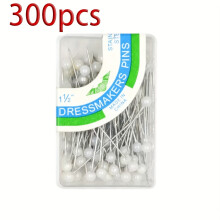 (300pcs white) 100pcs Colorful Handmade Positioning Pins for Sewing and Bedding Accessories