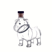 (1pcs color random) A Mini Portable Glass Wine Decanter in The Shape of a Cute Dog, a 300Ml Whiskey Bottle, And a Mini Portable Liquor Dispenser for Home