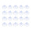 Small Clear Plastic Suction Cup Without Hooks 20 mm 20 Packs 1