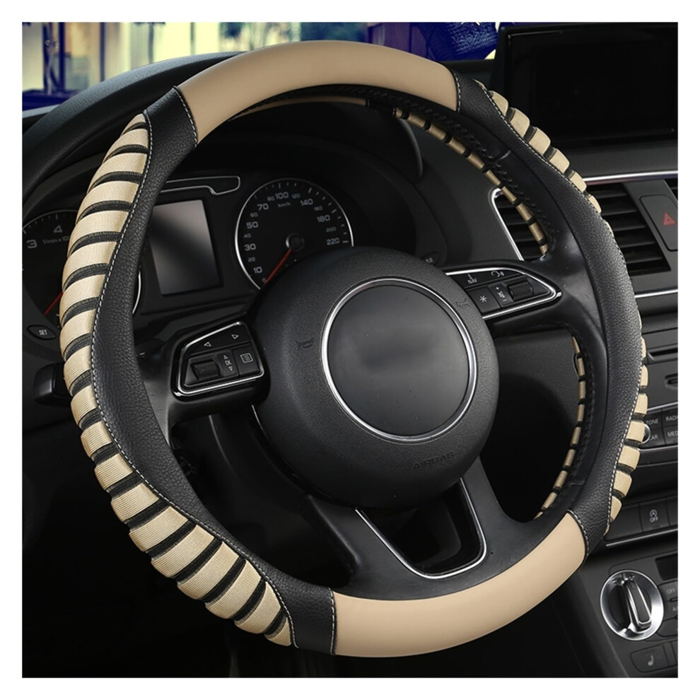 Car Steering Wheel Cover Set Car Steering Wheel Cover Comfortable Ice Silk Refreshing Breathable Car Interior Creative Gift (Color : 3) 395291810149