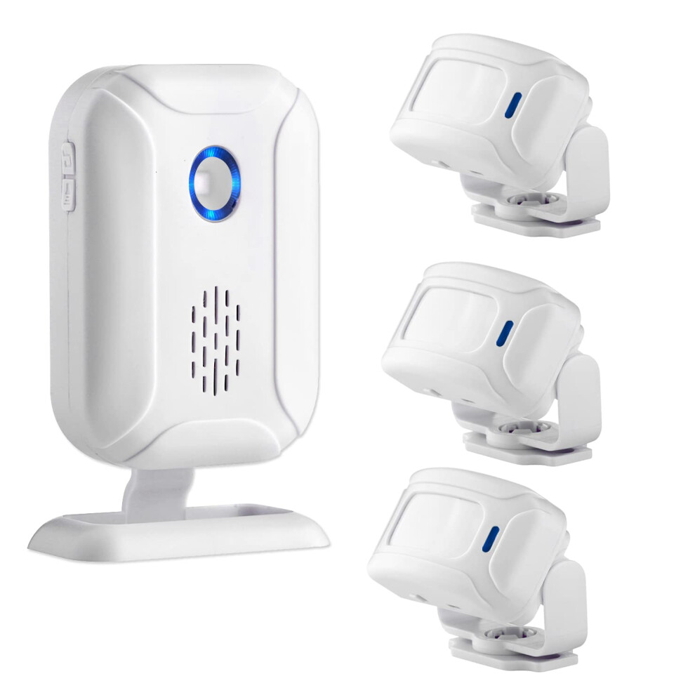 Bundle Of Motion Sensor Door Bell For Business, Entry Alert Chime When Entering,1 Receiver 3 Transmitters 395291810682