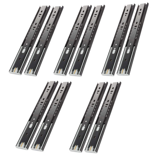 16' Soft Close Drawer Slide, VK1245, 3Fold Full Extension, Self Silent Closing, 100lb