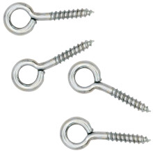 13/16' ZincPlated Screw Eyes for Picture Framing 3/16' Eye 7/16' Shank Pack of 100
