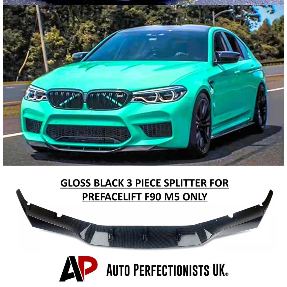 For Bmw M5 F90 Pre-Lci Front Splitter Spoiler Lip Wing Body Kit 2017-20 5061072668586