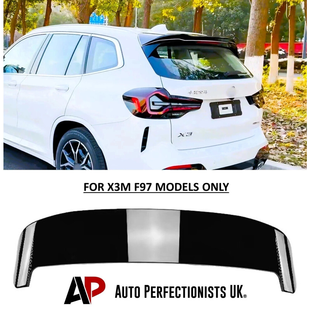 For Bmw X3 G01 Rear X3m Style Roof Spoiler Lip Boot Wing Body Kit 2017+ Black 5061072668593