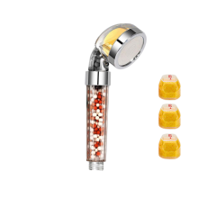 Soffione doccia Vicloon alla vitamina C, soffione doccia filtrato con 3 blocchi profumati alle vitamine, alta pressione al 200%, risparmio