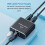 Splitter Ethernet da 1 a 2 1000 Mbps, in alluminio, 100 m 9
