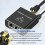 Splitter Ethernet da 1 a 2 1000 Mbps, in alluminio, 100 m 3