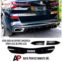For BMW X5 G05 Rear Diffuser Lip Valance Bumper M Sport Body Kit 2018+
