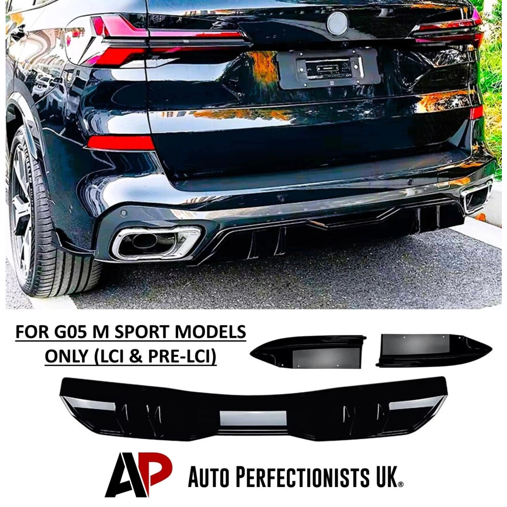 For Bmw X5 G05 Rear Diffuser Lip Valance Bumper M Sport Body Kit 2018+ 5061072668630