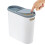 Narrow Plastic Waste Bin With Lid Slim Bathroom Toilet Trash Can 1