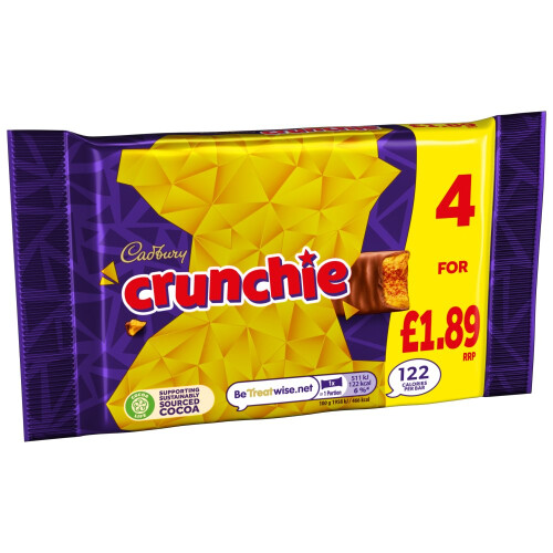 Cadbury Cadbury Crunchie Chocolate Bar 104.4g (Pack of 10) 1