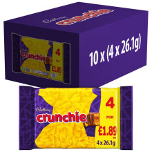 Cadbury Crunchie Chocolate Bar 104.4g (Pack of 10)