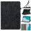(Black) Compatible with Ipad 2025 /ipad 11th Gen Case with Multi Function Stand Premium Leather Card Slots 3