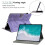 (Purple) Compatible with Ipad 2025 /ipad 11th Gen Case with Multi Function Stand Premium Leather Card Slots 5
