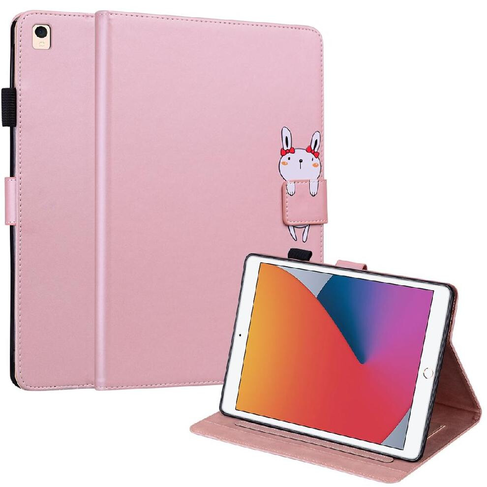 (Rose ) Case For Ipad Pro 10.5 Card Slot Holders Leather Magnetic Closure Cartoon Animal Gold 764549999163
