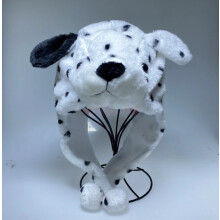 (Dalmatians) Warm Animal Beanie Winter Plush Snow Hat Kids Adults Costume Dress Up Accessory New