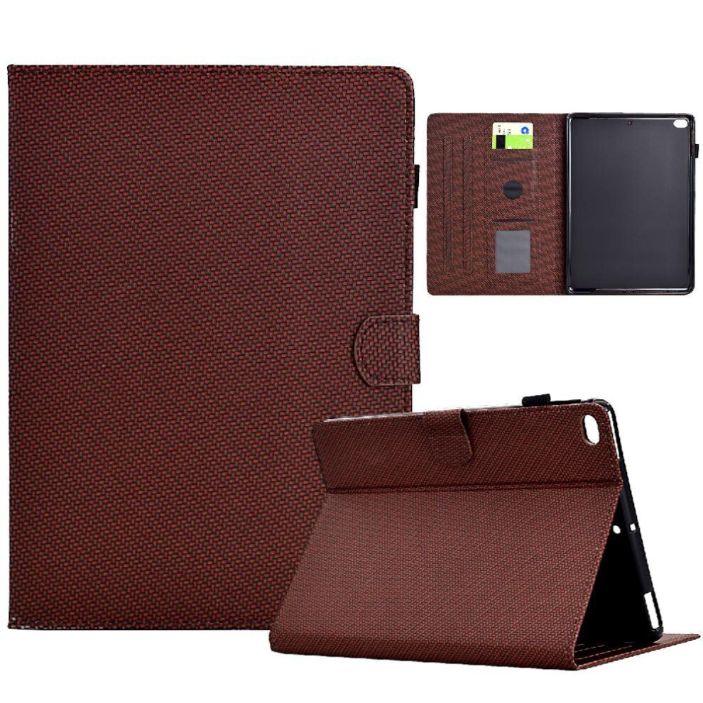 (Brown) Tablet Case For Ipad 9.7 2017 Hands-Free Comfortable Viewing Cover Anti-Fall Protection Four Corner Thickening Brown 764549999590