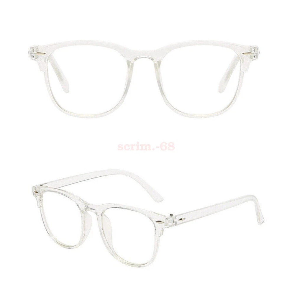 (Clear) Computer Anti Fatigue Blue Light Blocking Filter Eyeglasses Frame Gaming Glasses