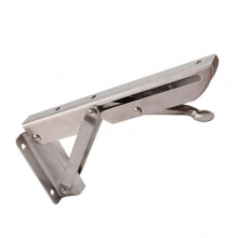 Folding Shelf Bracket 12in K Type Stainless Steel Strong Bearing Collapsible Support 2 Pcs