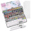 Watercolor Paint Palette 72 Colors Solid Pearlescent Color Paint Box Beginner Professional Portable Set 1