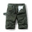 (38,khaki)Summer Men s Casual Multi-Pocket Short Cargo Pants 3