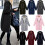 (M, black) Women s long hooded zipper windbreaker jacket 2