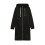 (S, Light gray) Women s long hooded zipper windbreaker jacket 5