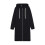(3XL,dark blue)Women s long hooded zipper windbreaker jacket 1