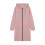 (3XL,pink)Women s long hooded zipper windbreaker jacket 1