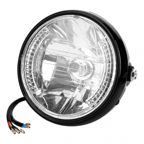 Universal 7in Motorcycle Headlamp Headlight Driving Turn Signal Light with Bracket 1