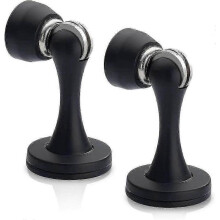 Door Stoppers, Magnetic Door Stop Black Satinless Steel, 2 Pack