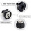 Door Stoppers, Magnetic Door Stop Black Satinless Steel, 2 Pack 2