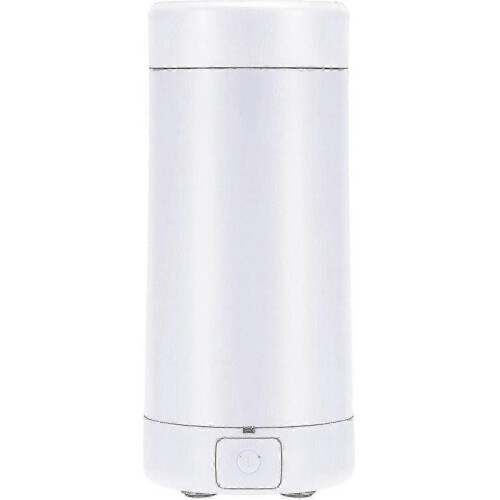 Portable Travel Electric Kettle Mini Thermos Fast Boil Teapot,white