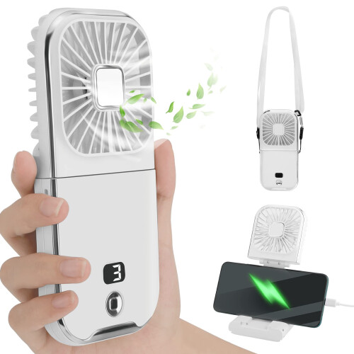 Ventilatore Portatile, 150° Pieghevole Ventilatori, 3800 mAh
