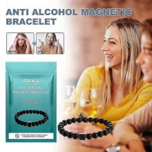 2-Pack Anti-Alcohol Magnetic Bracelet - Magnetic Therapy to Help Reduce Cravings & Support Recovery (Adjustable)