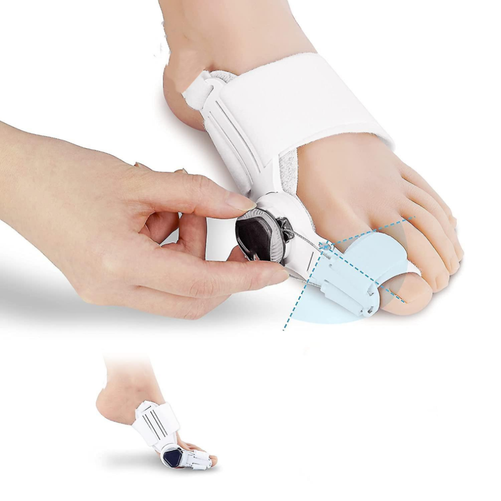 (White)Bunion Corrector Splint, Adjustable Hallux Valgus Correction Treatment Splint, Toe Spreader Orthoped