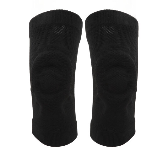 1Pair Black M Thin Breathable Sports Knee Pads 2