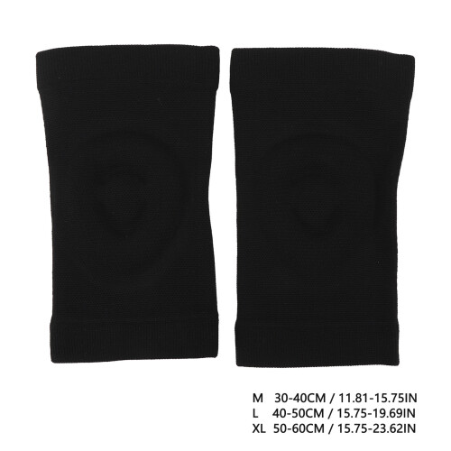 1Pair Black M Thin Breathable Sports Knee Pads 1