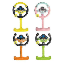 (yellow) Co-pilot Steering Wheel Simulation Educational Steering Wheel Children's Toys Toys